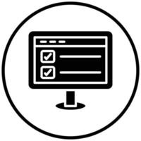 Online Survey Icon Style vector