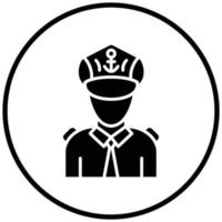 Captain Icon Style vector