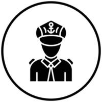 Captain Icon Style vector