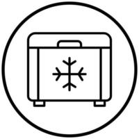 Freezer Icon Style vector