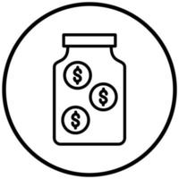 Savings Icon Style vector