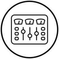 Control Panel Icon Style vector