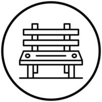 Bench Icon Style vector