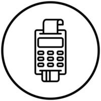 Pos Terminal Icon Style vector