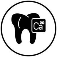 estilo de icono de nutrición dental vector