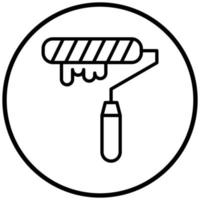 Paint Roller Icon Style vector