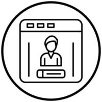 Login Icon Style vector