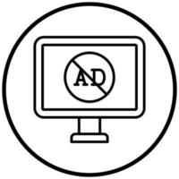 AD Blocker Icon Style vector