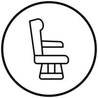 Airplane Seat Icon Style vector