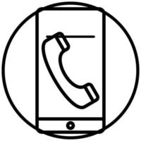 Mobile Call Icon Style vector