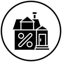 House Discount Icon Style vector