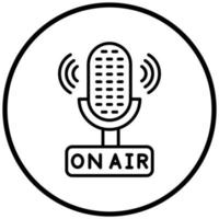 On Air Icon Style vector