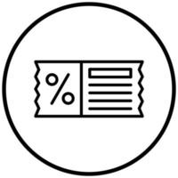 Discount Ticket Icon Style vector