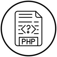 PHP File Icon Style vector