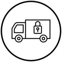 Locked Delivery Icon Style vector