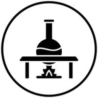 Bunsen Burner Icon Style vector