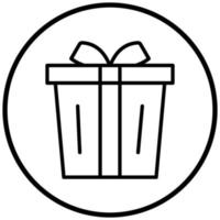 Gift Box Icon Style vector