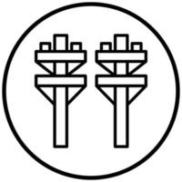 Electric Pole Icon Style vector