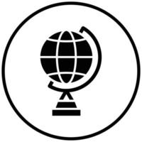 Globe Stand Icon Style vector