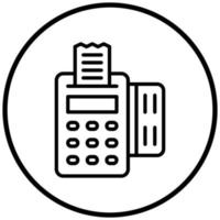 Pos Terminal Icon Style vector