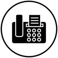 Fax Machine Icon Style vector