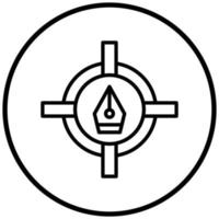 Target Icon Style vector