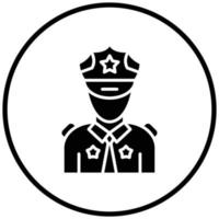 estilo de icono de guardia de seguridad vector