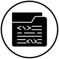 Coding Folder Icon Style vector