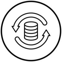 Data Backup Icon Style vector