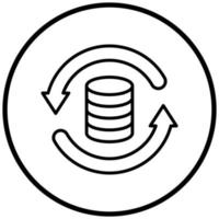 Data Backup Icon Style vector