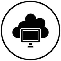 Cloud Computing Icon Style vector