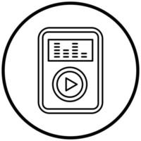 Audio Player Icon Style vector