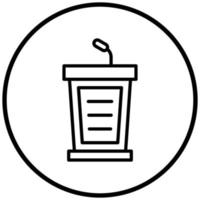 Podium Icon Style vector