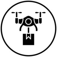 Drone Delivery Icon Style vector