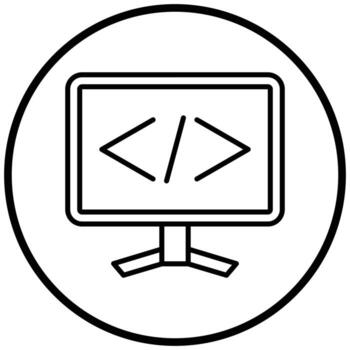 Coding Icon Style vector
