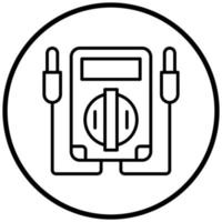 Voltmeter Icon Style vector