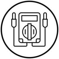 Voltmeter Icon Style vector