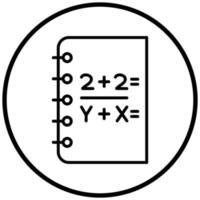 Mathematics Icon Style vector