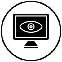 Monitor Icon Style vector