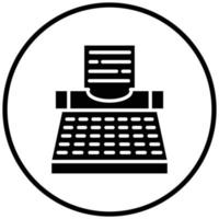 Typewriter Icon Style vector