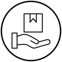 Receive Delivery Icon Style vector