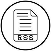RSS Icon Style vector