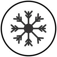 estilo de icono de copo de nieve vector