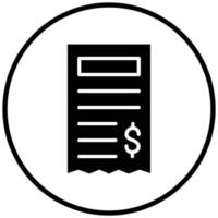 Receipt Icon Style vector