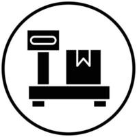 Parcel Weight Icon Style vector