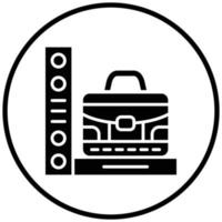 Luggage Scan Icon Style vector