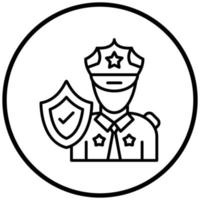 Security Control Icon Style vector