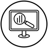 Market Research Icon Style vector