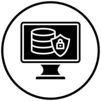 Data Protection Icon Style vector