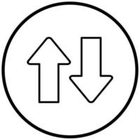 Up Down Icon Style vector